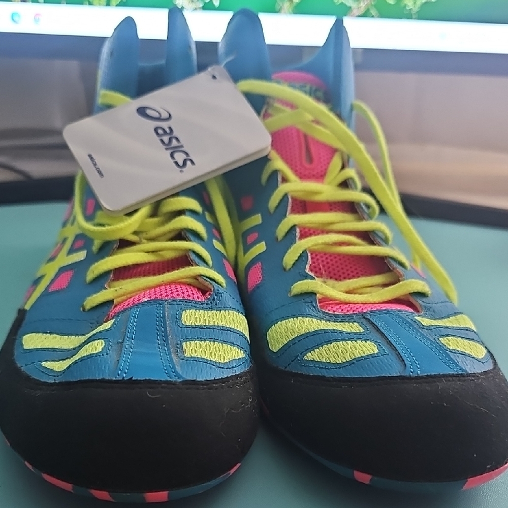 Rare Asics Jb Elite J3A1Y Adult Wrestling Boots. Men's Size 10.5 EUR 43.5
